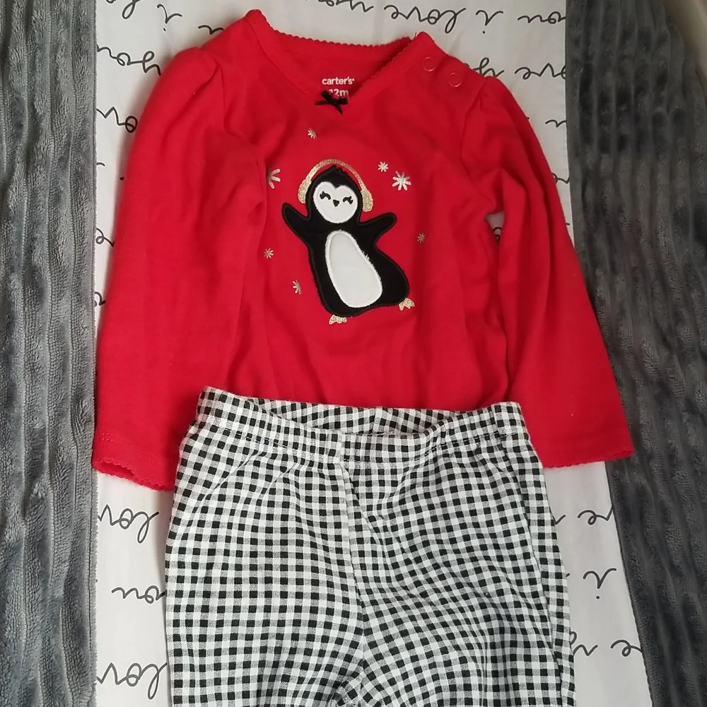 Carters 2-Piece Penguin Bodysuit Pant Set